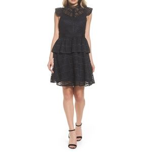 Chelsea28 Crochet Lace Fit & Flare Dress